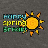 Happy Spring Break Sun Cotton Canvas Backpack