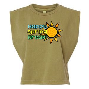 Happy Spring Break Sun Garment-Dyed Women's Muscle Tee