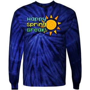 Happy Spring Break Sun Tie-Dye Long Sleeve Shirt