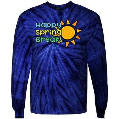 Happy Spring Break Sun Tie-Dye Long Sleeve Shirt