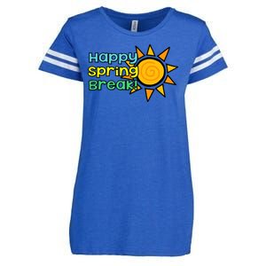 Happy Spring Break Sun Enza Ladies Jersey Football T-Shirt