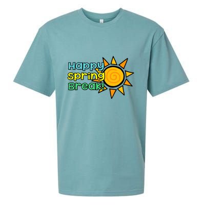 Happy Spring Break Sun Sueded Cloud Jersey T-Shirt
