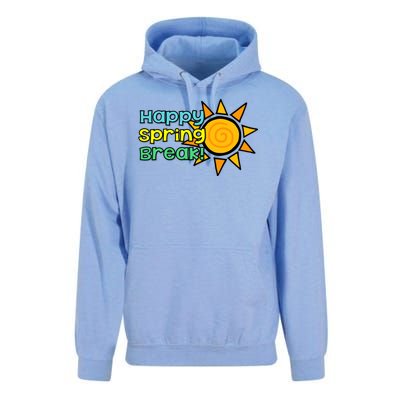 Happy Spring Break Sun Unisex Surf Hoodie