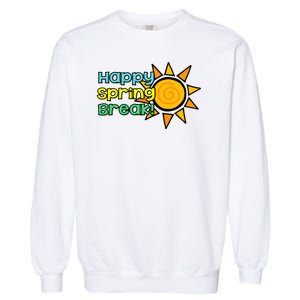 Happy Spring Break Sun Garment-Dyed Sweatshirt