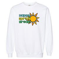 Happy Spring Break Sun Garment-Dyed Sweatshirt