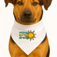 Happy Spring Break Sun USA-Made Doggie Bandana