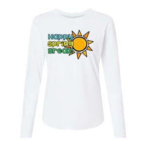 Happy Spring Break Sun Womens Cotton Relaxed Long Sleeve T-Shirt