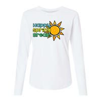 Happy Spring Break Sun Womens Cotton Relaxed Long Sleeve T-Shirt