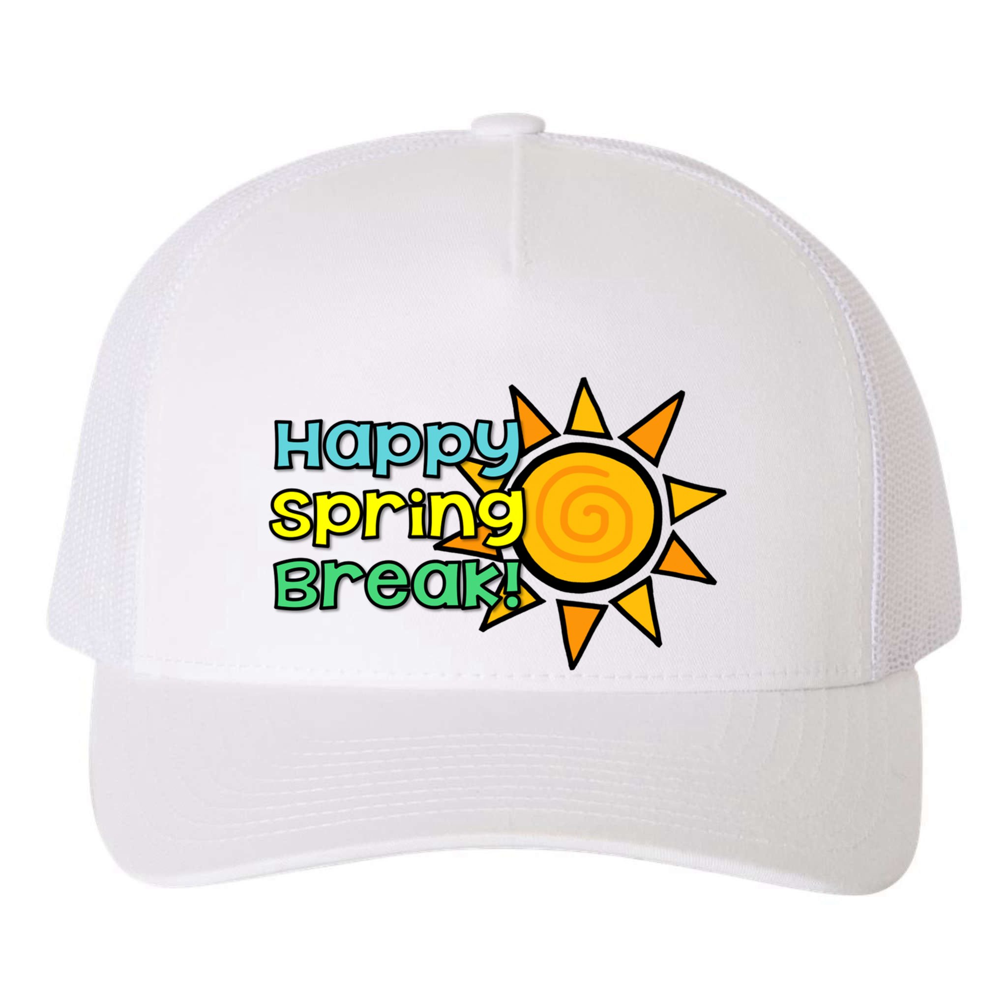 Happy Spring Break Sun Yupoong Adult 5-Panel Trucker Hat