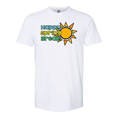 Happy Spring Break Sun Softstyle CVC T-Shirt