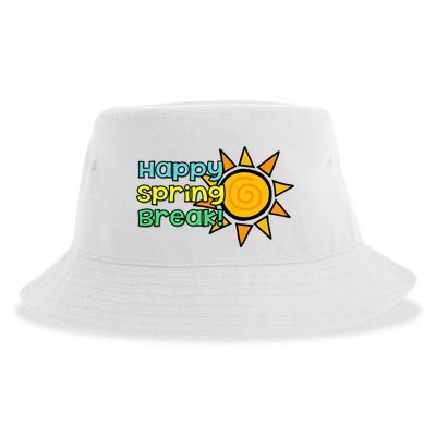 Happy Spring Break Sun Sustainable Bucket Hat