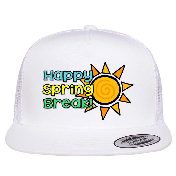 Happy Spring Break Sun Flatbill Hat