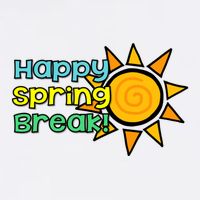 Happy Spring Break Sun Flatbill Hat