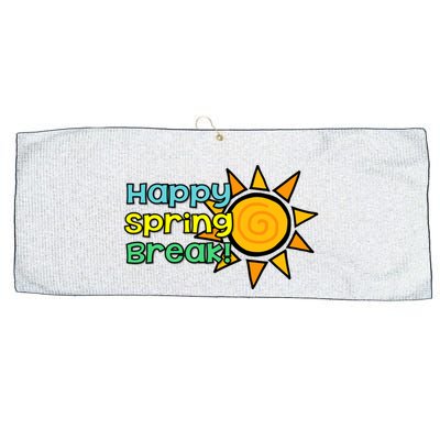 Happy Spring Break Sun Large Microfiber Waffle Golf Towel