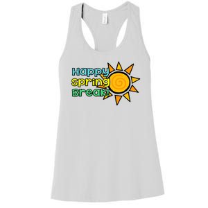 Happy Spring Break Sun Women's Racerback Tank