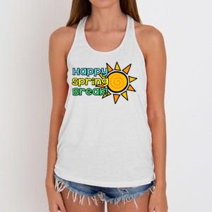 Happy Spring Break Sun Women's Knotted Racerback Tank