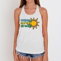 Happy Spring Break Sun Women's Knotted Racerback Tank