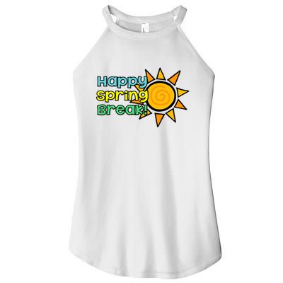 Happy Spring Break Sun Women's Perfect Tri Rocker Tank
