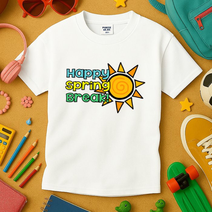 Happy Spring Break Sun Kids T-Shirt