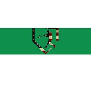 High School Baseball Season College Ball Player Usa Flag Bumper Sticker