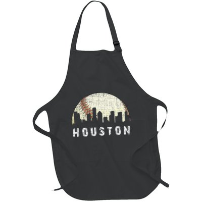 Houston Skyline Baseball Game Vintage Apron