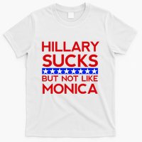 Hillary Sucks But Not Like Monica Funny Election T-Shirt