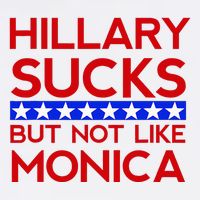 Hillary Sucks But Not Like Monica Funny Election Wool Snapback Cap