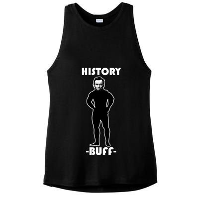History Buff Abraham Lincoln Ladies PosiCharge Tri-Blend Wicking Tank