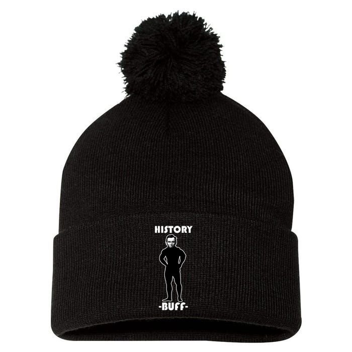 History Buff Abraham Lincoln Pom Pom 12in Knit Beanie