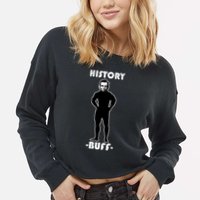 History Buff Abraham Lincoln Cropped Pullover Crew