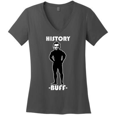 History Buff Abraham Lincoln Women's V-Neck T-Shirt