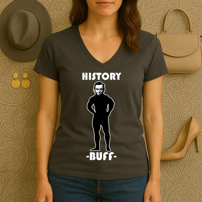 History Buff Abraham Lincoln Women's V-Neck T-Shirt