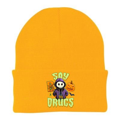 Halloween Say Boo To Drugs Knit Cap Winter Beanie