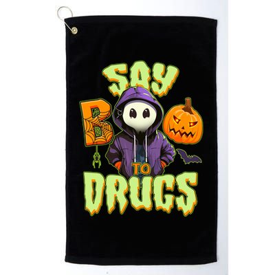Halloween Say Boo To Drugs Golf Towel