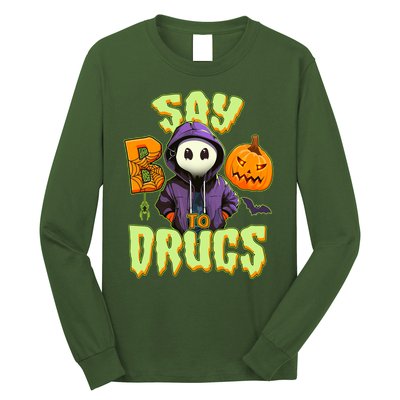 Halloween Say Boo To Drugs Long Sleeve Shirt