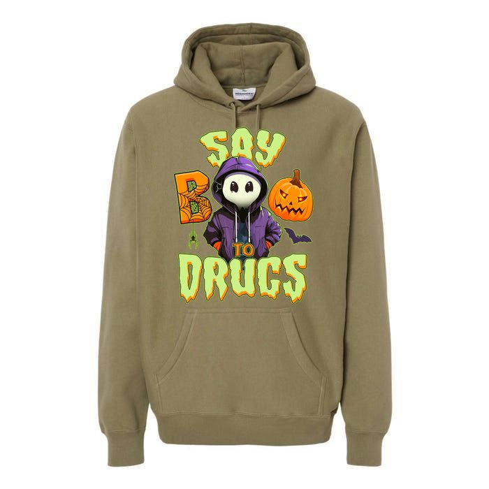 Halloween Say Boo To Drugs Premium Hoodie