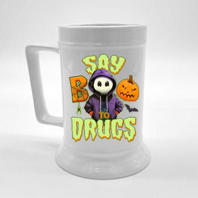 Halloween Say Boo To Drugs Beer Stein