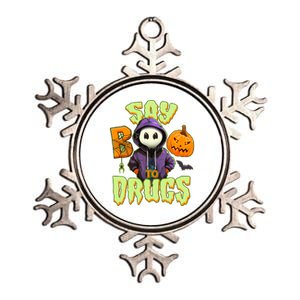 Halloween Say Boo To Drugs Metallic Star Ornament