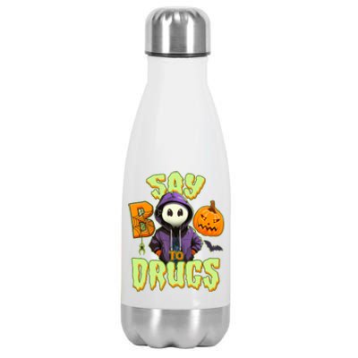 Halloween Say Boo To Drugs Stainless Steel Insulated Water Bottle