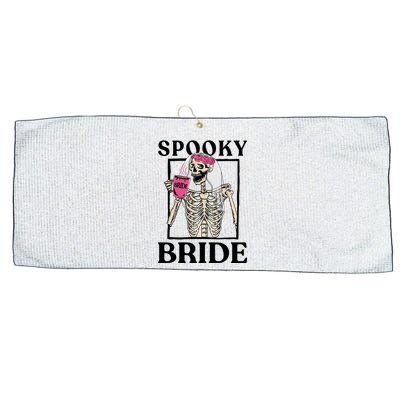 Halloween Spooky Bride Bridesmaid Skeleton Bachelorette Large Microfiber Waffle Golf Towel