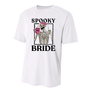 Halloween Spooky Bride Bridesmaid Skeleton Bachelorette Youth Performance Sprint T-Shirt