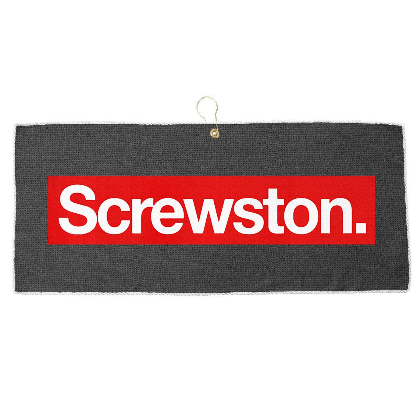 Houston Screwston Box Large Microfiber Waffle Golf Towel