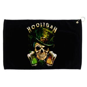 Hooligan Skull Beer Irish Gift Grommeted Golf Towel