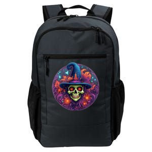 Halloween Scary Bony Green Witch Face Trick Treat Gift Daily Commute Backpack