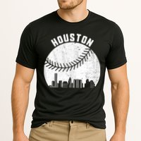 Houston Skyline Baseball Fan Vintage Texas Baseball Houston Performance Shirt