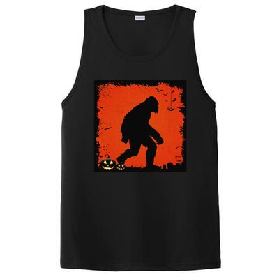 Halloween Sasquatch Bigfoot On A Dark Costume Style Gifts PosiCharge Competitor Tank