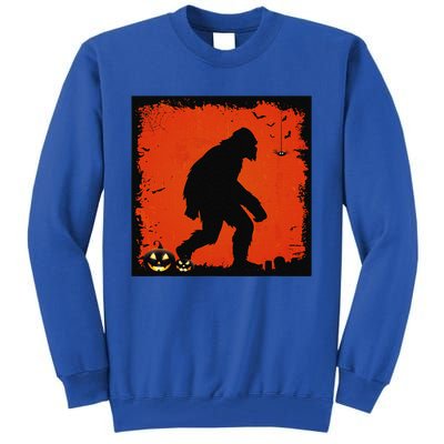 Halloween Sasquatch Bigfoot On A Dark Costume Style Gifts Tall Sweatshirt