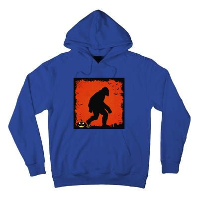 Halloween Sasquatch Bigfoot On A Dark Costume Style Gifts Tall Hoodie