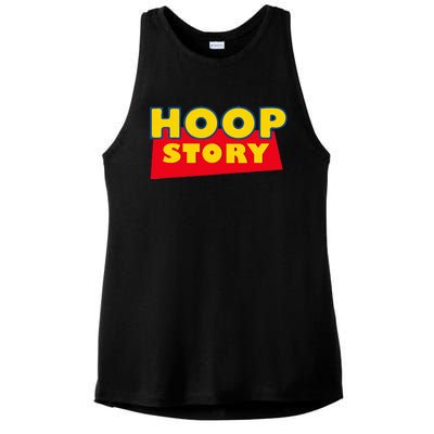 Hoop Story Basketball Fan Street Hoop Ladies PosiCharge Tri-Blend Wicking Tank