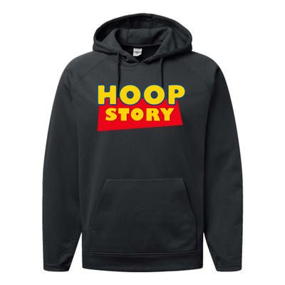 Hoop Story Basketball Fan Street Hoop Performance Fleece Hoodie